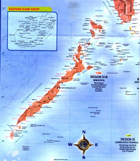 Langisan Island, Palawan, Philippines Fishing Islands Maps.